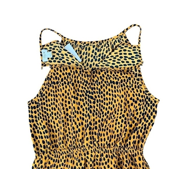 J Crew Animal Print High Neck Maxi Dress NWT sz 4 - Picture 6 of 14
